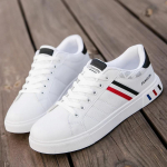 Vyri&scaron;ki sportbačiai laisvalaikio batai Vyri&scaron;ki plok&scaron;čiapadžiai Zapatillas Hombre Lengvi PU odos kvėpuojantys batai Vyri&scaron;ki balti sportiniai teniso batai