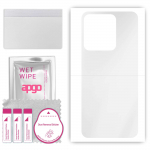 apgo Ultra Clear Protective Skin Sticker for the back compatible with Tecno Spark 8C, Wrap Film, Hydrogel Film, Flexible, Soft TPU with positioning la