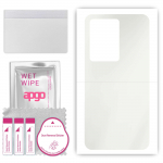 apgo MATTE Protective Skin Sticker for the back compatible with ZTE V70, Wrap Film, Hydrogel Film, Flexible, Soft TPU with positioning layer easy inst