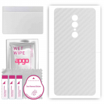 apgo Protective Skin Sticker for the back compatible with Umidigi A1 Pro, Wrap Film, Foil, Vinyl - Pattern Transparent Carbon
