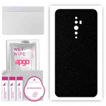 apgo Protective Skin Sticker for the back compatible with Oppo Reno2 Z, Wrap Film, Foil, Vinyl - Pattern Matte Black
