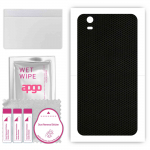 apgo Protective Skin Sticker for the back compatible with Kruger&Matz Move 6 Plus, Wrap Film, Foil, Vinyl - Pattern Matrix