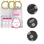 3x apgo MATTE Hybrid protective glass compatible with with a diameter of &Oslash; 43, flexible nano glass, great replacement for tempered glass, scratch-resi