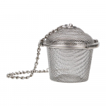 Arbatinio virdulio užrakinamas arbatos filtras daugiafunkcis tinklelis žolelių rutuliukas nerūdijančio plieno prieskonių rutulinis arbatos prieskonių sietelis, skersmuo 4,5 cm, daugkartinio naudojimo