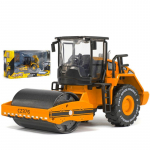 1:50 mastelio modelių rinkinys dekoratyviam suvenyrui Transporto priemonės modelis Cinko lydinio liejimas Kelio volavimo konstrukcija, Vienacilindris vibrovolas Statybinė transporto priemonė 1/50-Size:14.5*8.5*7cm geltona