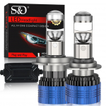 2 vnt. H4 H7 LED projektoriaus objektyvas priekinių žibintų mini lemputės H8 H11 Canbus 9005 HB3 9006 HB4 automobilio priekinis žibintas 30000LM 300 W auk&scaron;to / žemo ap&scaron;vietimo prožektorius LHD RHD automatinė lempa H7 LHD
