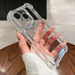 Atsparus smūgiams silikoninis skaidrus telefono dėklas, skirtas iPhone 16 13 11 12 14 Pro Max Mini objektyvo apsauginis dėklas, skirtas iPhone 15 PRO XS MAX X XR Puls iPhone 6 Plus