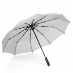 &bdquo;German Storm&ldquo; trijų dalių automatinis sulankstomas skėtis, vyri&scaron;kas verslo stiliaus, medžio masyvo, retro stiliaus, džentelmeni&scaron;kas skėtis