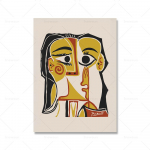Abstraktus Vintažinis Paveikslas Pablo Picasso Parodos Drobės Plakatas Meno Spaudai Muziejus Moderni Galerija Sienos Paveikslas Namų Dekoras Dovana 21x30cm No Framed