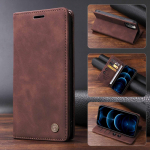 Vintage odinis atverčiamas dėklas, skirtas Samsung Galaxy A15 A54 A34 A24 A14 A05S A32 A22 A23 A73 A53 A52S A71 A51 M32 5G M22 piniginės kortelės lizdo knygos stovo dangtelis Samsung A32 5G tamsiai ruda spalva