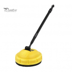 Patio Cleaner priedas Slėginės plovimo ma&scaron;inos priedai su ilga rankena, ne&scaron;varumų &scaron;alinimo &scaron;epetys Patio Cleaner galvutė, skirta Karchers geltona