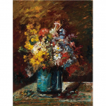 Gėlės paveikslėliai Aliejiniai paveikslai ant drobės Retro vintažinė dekoracija namų kambariui Plakatai ir spaudiniai interjerui be rėmelio 21*30cm No Frame