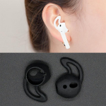 2vnt belaidės Bluetooth ausinės, silikoninės ausinės, ausinės, skirtos Apple AirPods juoda