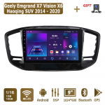 Android Carplay Automobilinis Radijas Geely Emgrand X7 Vision X6 2014 - 2020 Multimedijos Grotuvas Pagrindinis Įrenginys Stereo GPS Navigacija BT WIFI 4+64GB 1+16GB