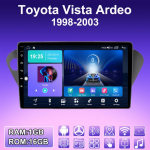 2 DIN Android Carplay Automobilio radijas Toyota Vista Ardeo 1998-2003 Multimedia grotuvas Galvos blokas Stereo GPS navigacija BT WIFI 2+32GB 1+16GB