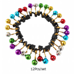 12vnt./Pak. Mini mažas varpelis vyri&scaron;kos spalvos lemputė Kalėdų ornamento pakabukas Juokingi dovanos priedai