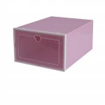 Batų plastikinis sukraunamas batų dėžutės laikymo laikiklis Skaidrus sulankstomas namų tekstilės daiktų laikymo laikiklis S