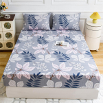 Gėlių spauda Deep Pocket Queen King patalynė - 3 PC Mink&scaron;ti mikropluo&scaron;to karalienės paklodės Deep Pocket Blukimui atsparūs patalynės užvalkalai ir pagalvių užvalkalai 160x200+25cm+2 pillowases