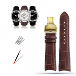 Klasikinis 22/23/24 mm tikros blauzdos odos laikrodžio dirželis, skirtas Tissot laikrodžiui T035627/617/407 serijos laikrodžio juostos drugelio sagtis 22mm