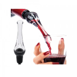 Vyno aeratoriaus pylimo aparatas Auk&scaron;čiausios kokybės aeruojantis pylimo aparatas ir snapelis (Juoda)