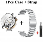 Dėklas + nerūdijančio plieno apyrankės, skirtos &bdquo;Huawei Watch GT 5&ldquo; 41 mm 46 mm metalinės apyrankės &bdquo;Huawei Watch GT 5 GT5 Pro&ldquo; 41 mm 46 mm apyrankei GT5 41mm sidabras