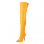Nauji Sexy Stiletto auk&scaron;takulniai per kelius Ilgi batai Moterims Auk&scaron;taauliai Batai Naktiniame klube &Scaron;okių Feti&scaron;o Batai Moteriai Didelis Dydis 45 46 10.5