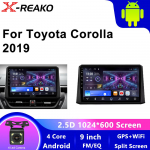 Android 12 Multimedijos grotuvas Toyota Corolla 12 Cross 2019 - 2022 m. Carplay Android Auto Automobilinis radijas Stereo Wifi GPS DSP BT 4 core 1GB+32GB carplay