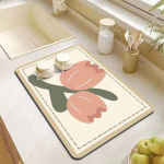 Sugeriantis ir kar&scaron;čiui atsparus virtuvės stalo padėklas 40*60cm (Diatom Mud Drain Pad)