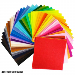 Neaustinis veltinio audinys, 10x10 cm kratinio audinio rinkinys, skirtas vaikams &bdquo;Scrapbooking&ldquo;, &bdquo;pasidaryk pats&ldquo; 40Pcs