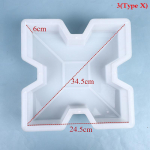 Kelių formų sodo plastikinių plytų formų grindinio grindinio takas pasidaryk pats as the picture