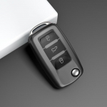 Pilnas dangtelis automobilio raktų dėklas, skirtas Cupra Skoda Octavia A8, skirtas SEAT Leon MK4 2020 2024 automobilio rakto apsaugai lydinio TPU raktų pakabuko apvalkalas