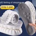 &bdquo;Cloud&ldquo; vidpadžiai, amortizuojantys vyri&scaron;ki ir moteri&scaron;ki kvėpuojantys vidpadžiai, stori padai 41-42 pilka