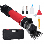 1450 W elektrinės avių kirpimo ma&scaron;inėlės, sunkiosios avių kirpimo ma&scaron;inėlės, 6 greičiai, 2800 aps./min., 13 dantų peilis red-US plug raudona