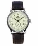 Orient Classic Bambino Version 2 Small Seconds Brown Odinis &Scaron;ampano ciferblatas Automatinis vyri&scaron;kas laikrodis RA-AP0105Y
