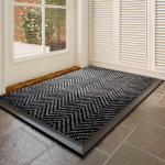 Vie&scaron;bučio durų kilimėlis Guminis neslidus kilimas Prekybos centro įėjimas Durų kilimėlis Įėjimas Dulkėms atsparus namų apyvokos grindų kilimėlis 80x120cm