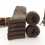 3/6 pairs Winter Merino Wool Socks for Men Super Thick Warm High Quality Harajuku Retro Snow Casual Antifreeze Cashmere Socks Men 3pairs