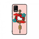 KT62 mielas Hello Kitty dėklas, skirtas Samsung A04 A14 A23 A34 A54 M23 M33 M52 M53 Realme 10 9 C30S C35 C55 VIVO Y02S Y21 Y33S Y51 X80 Pro skaidrus dangtelis Samsung M55 padangės mėlyna