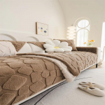 Sofos pagalvėlė žieminė neslystanti sofos pagalvėlė pliu&scaron;inis sėdynės pagalvėlės užvalkalas Lengvas prabangus rudeninis ir žieminis sėdynės pagalvėlė 70x70