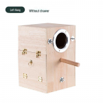 Vertikali papūgų veisimo dėžutė &ndash; &scaron;iltas lizdas banguotoms papūgoms ir pauk&scaron;čiams (Žiema) 25x25x30 cm (0.6 cm thick plywood)