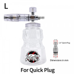 Slėginis ploviklis aliuminio putplasčio putų antgalis automobilių plovimo putų gamintojas, skirtas Karcher Elitech Bort AR Bosch Michelin slėginiam plovikliui