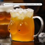 Kūrybingos kūno formos stiklinės taurės Taurės Vyno taurė Seksualios moters formos krūtinės alaus puodelis