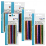 30 recharges pistolet &agrave; colle 7 mm - paillettes