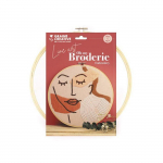 Kit broderie d&eacute;corative visage line art