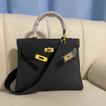 Naujas vir&scaron;utinio sluoksnio karvės odos originalus Togo odinis platus pečių dirželis rankinė rankinė, viena pečių įstrižainė, moteri&scaron;ka krep&scaron;ys 25x11x18cm juoda