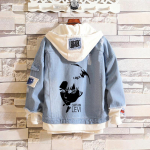 Ataka prie&scaron; Titaną: Erenas, Mikasa, Levis Žvalgybos korpuso kasdienis džinsinis &scaron;varkas (Unisex) 4XL