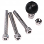 Motociklo vairo laikiklio pagrindas 1 colio 25 mm rutulys su M8 varžtais, skirtas Ram laikikliui