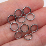 Skirti žiedai Nerūdijantis plienas 5 dydžiai Aksesuarai Dalys Vyri&scaron;ki papuo&scaron;alai Mielos detalės A05-200pcs-1x7mm-Steel