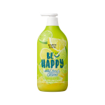 HAPPY BATH Smile Body Wash 900g, choose 1 of 3 (brightening/relaxing/wellness) Wellness Yuzu & Lime 900g yellow
