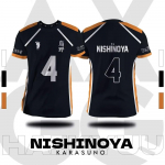 Haikyuu Fukurodani Hinata Animacinis Anime Cosplay Vyri&scaron;kas Džersis Trumpomis Rankovėmis Vaikų Mar&scaron;kinėliai Drabužiai Unisex Vir&scaron;ūnės Nauja Mada Moteri&scaron;ki Mar&scaron;kinėliai S