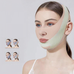 Smakrą skruostą liekninantis tvarstis V Shaper Line Lifting Mask Face Anti Wrinkle Strap Band Sleeping Health Beauty Veido odos priežiūros priemonė rožinė